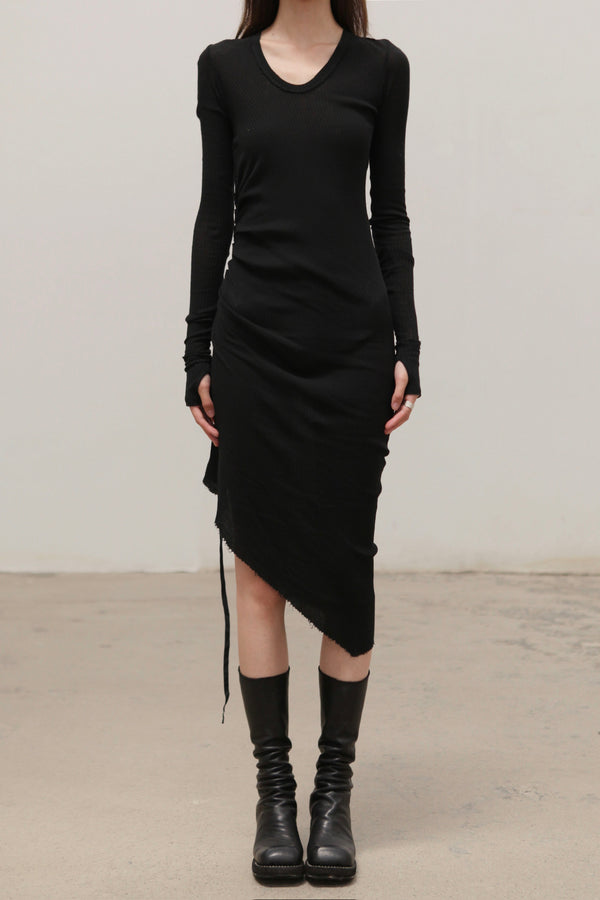 Marc Le Bihan Pleated Dress 2847 MLB-2847-HEI Black